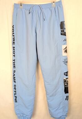 Broken Promises Social Media Drama nylon track pants Size Large Streetwear